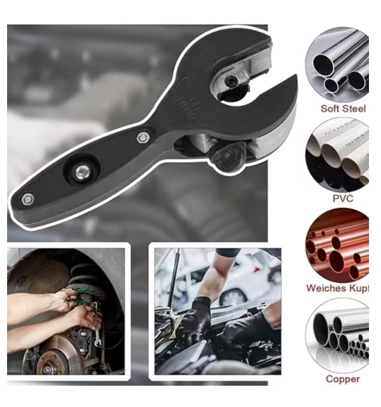 Ratcheting Tubing Cutter 8-29mm Universal Pipe Cutter Stainless Steel Copper Aluminium Ratchet Scissors Hose Cutting Hand Tools