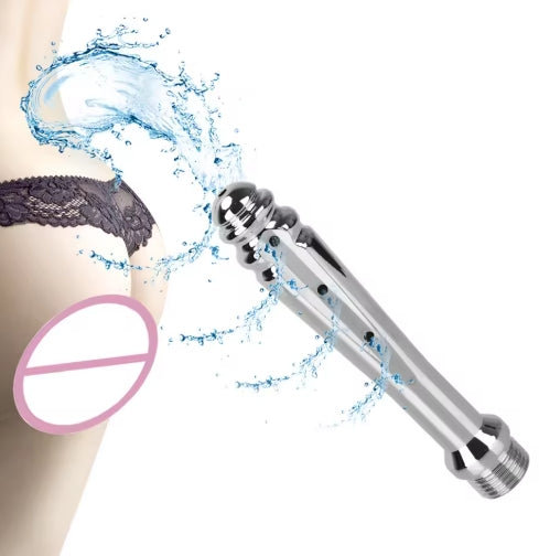 Metal 7-hole enema Vaginal Shower Anal Toilet Seat Anal Dilator Cleaner Plug Faucet Bathroom accessories Anal douche Adult Swimwear