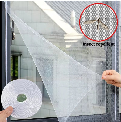 Window Mosquito Net Self-adhesive Anti Mosquito Door Mosquito Mesh DIY Free Cutting Mosquito Net Insect Curtain Screen