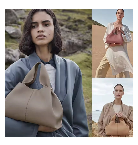 High-grade French texture cloud dumpling bag handbag shoulder crossbody bag