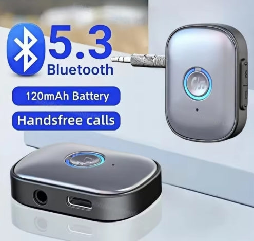 Old Stereo Upgrade Bluetooth Speaker Adapter Bluetooth 5.3 Adapter Audio Receiver AUX Wireless Audio 3.5mm Jack