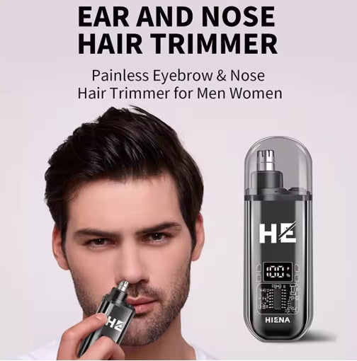 Portable Electric Nose Ear Trimmer LCD Power Display