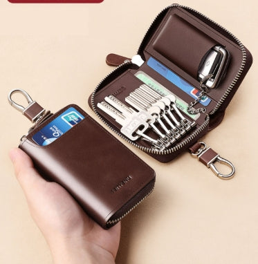 High-end 2 in 1 Hanging Waist Key Wallet Car Key Bag Anti-Theft Wallet