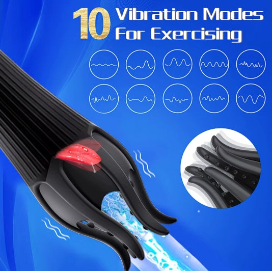 Men's Tongue Training Vibrator Ejaculation Delay Training Pleasure Extension Stamina Male Masturbator