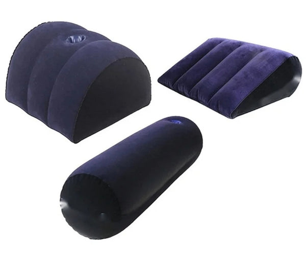 Inflatable Love Pillow Sex Car Travel Bed Cushion Sexy Adult Magic Love Games Toys Multifunctional Fun Pillow For Couples Blue