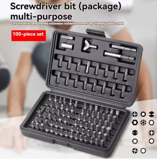 100Pcs Magnetic Screwdriver Bit Sets for Every Need