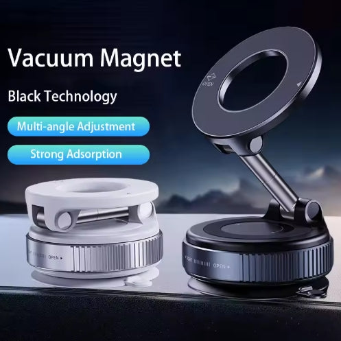 360° Rotating Car Suction Cup Phone Stand Strong Magnetic Phone Holder For Car Desk Bathroom Magnetic Bracket
