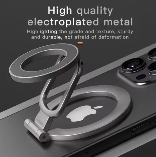 Double-Sided Magnetic Phone Holder 360° Rotation Triple Folding Bracket Car Phone Stand Magnet Grip for iPhone Huawei Xiaomi Sumsang
