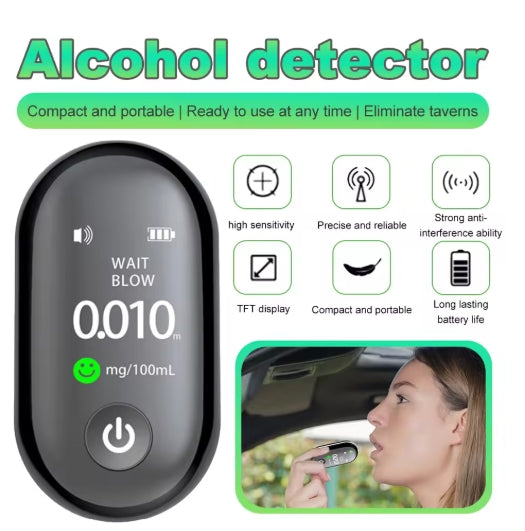 2025 New Mini Portable Professional Breathalyzer With LCD Display Electronic Alcohol Tester Digital Breath Alcohol Tester