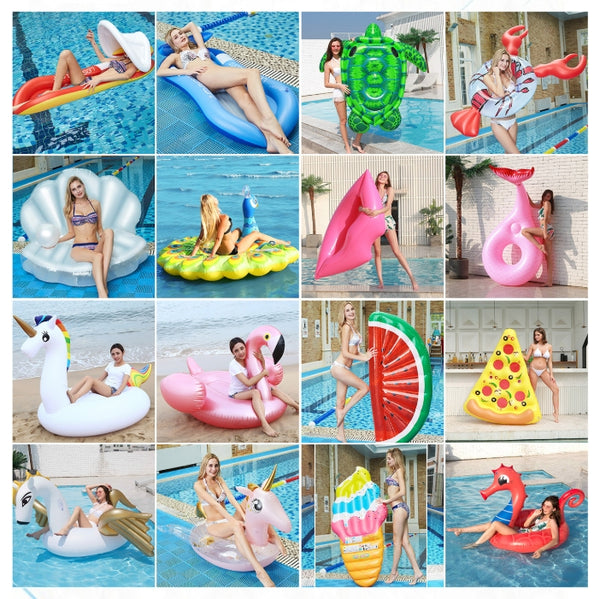 Large Size Inflatable Air Mattress Water Hammock Swimming Ring Big Float Toy Swim Floating Sleeping Bed Chair Pool Floats