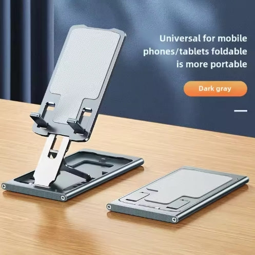 Portable Ultra-Thin Aluminum Alloy Foldable Desktop Stand For Mobile Phones And Tablets Universal Navigation Stand With Up And D