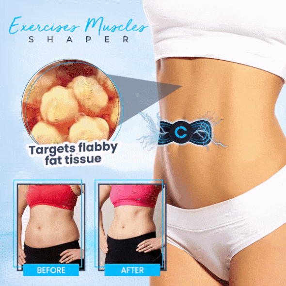 EMS Electric Full-body Massager Weight Loss Help Device with 3Pcs Stickers Helps treat pain, relax muscles, improve blood circulation, and burn fat