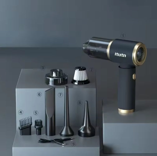 New Upgraded 120W 4-in-1 Cordless Handheld Vacuum Cleaner Blower Vacuum Compressor Inflator Car/Home Vacuum Cleaner Blower