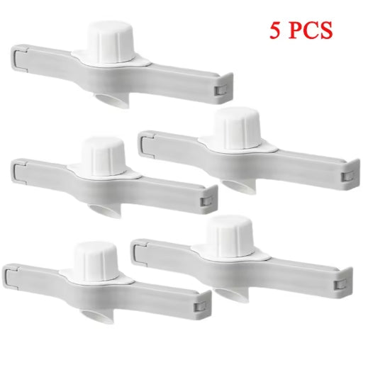 5Pcs Bag Screw Cap Sealing Clip Seasoning Bag Milk Powder Salt Bag Sealing Clip Snack Food Preservation Clip Gadget Kitchen Accessories