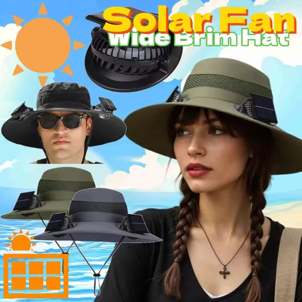 Solar 2 Fan Cap Portable Solar Charging Cap with Fan Suitable For Outdoor Camping Fishing Hiking Sunscreen Fisherman Hat