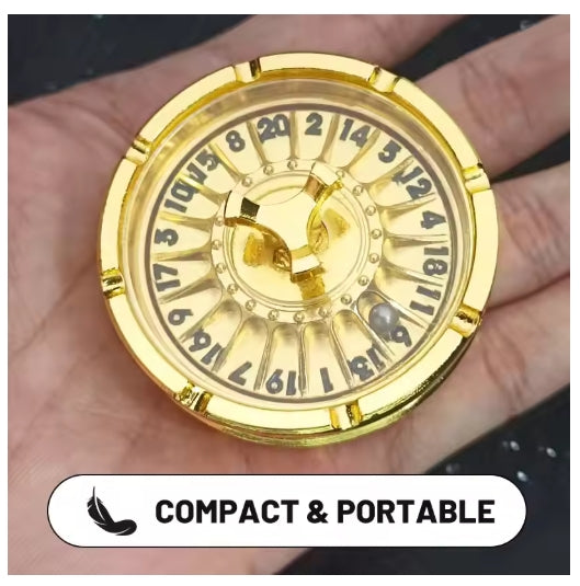 Fingertip Gyro Roulette DND Dice,Cool Spinning Games Fingertip Gyro, Metal Dice Set with Gift Box for Roleplaying Games RPG MTG