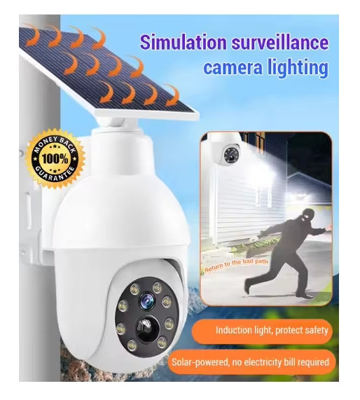 Solar Simulation Camera Light Intelligent Human Body Sensor Light Solar Garden Light