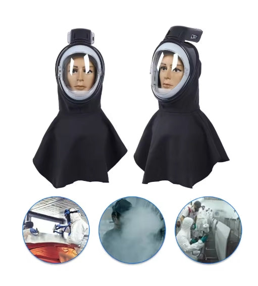 Full Cover Electric Powered Air Supply Dust Mask Hat Dustproof Hood Cape Suitable for All Dusty Environments All Seasons Use