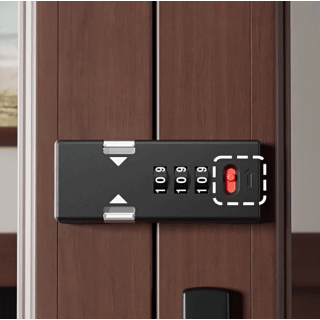 Home Security Adjustable Door Bolt Anti-theft Combination Lock Installation Possible on Uneven Surfaces