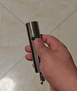 First-of-its-kind Hand-Crank Self-Powered Flashlight ,All-Metal LED Mini High-Intensity Light,Crank 20 turns for 90 minutes of illumination