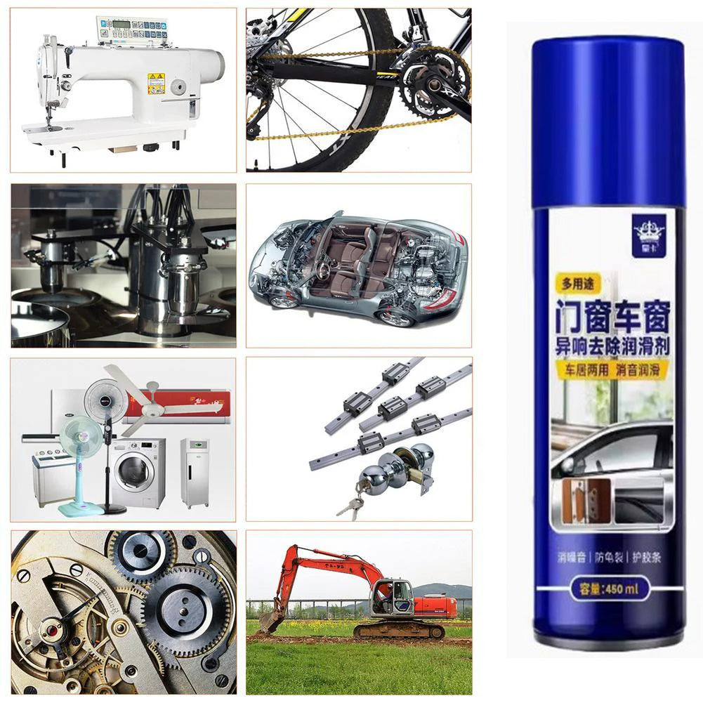 260ml Door Sunroof Track Lubricating Spray Rattle & Rust Spray Mechanical Maintenance