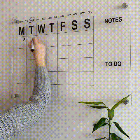 Magnetic Fridge Calendar Set