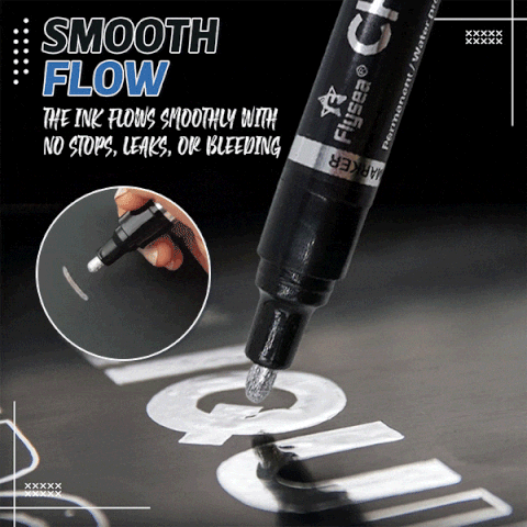 Mirror Liquid Chrome Marker Set Silver Art Liquid Mirror Chrome Markers Fade-proof Metal Permanent Paint Craftwork Pen Paint