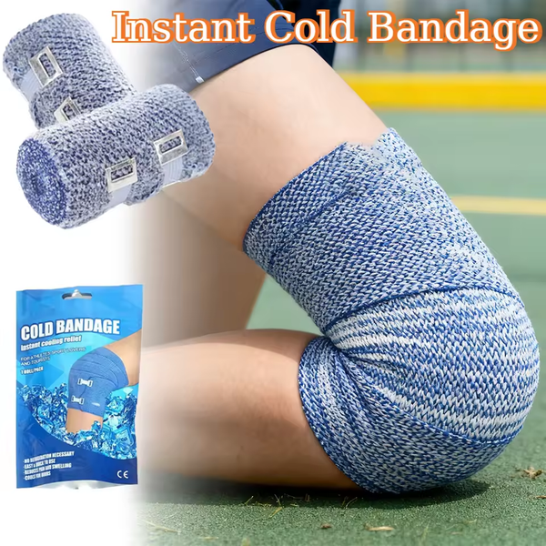 Reusable Self Adhesive Ice Bandage Instant Cooling Ice Tape Muscle Recovery Cooling and Compression Tape for Athletes and Adults