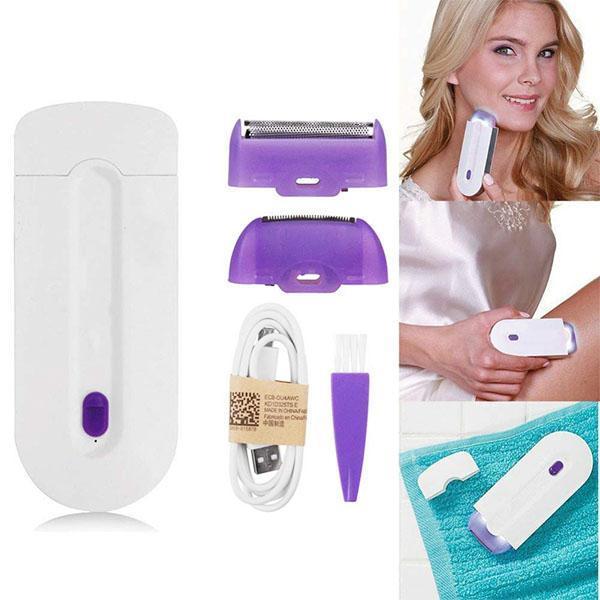 Inductive Automatic Hair Removal Shaver Safe Pain-free Soft Use Anywhere Rechargeable