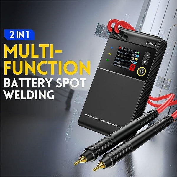 Portable Dual Pulse Spot Pen Welding Machine SWM-10 2in1 Portable Intelligent Color Screen Spot Welding Machine