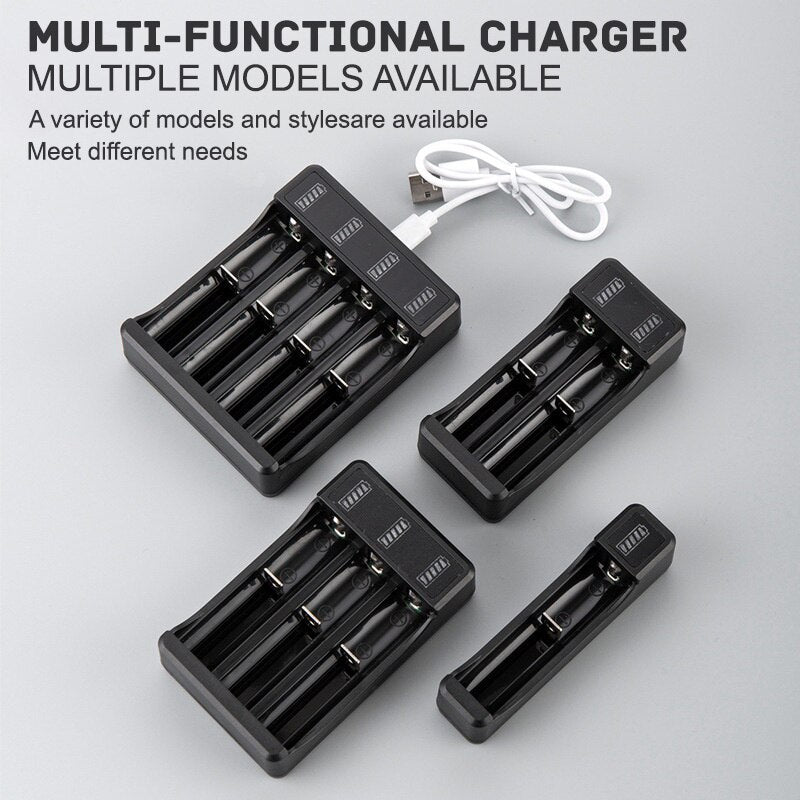 26650/18650 and Other Common Rechargeable Lithium Batteries 4-slot 2-slot single slot Rapid Charger 4.2V Battery Charger