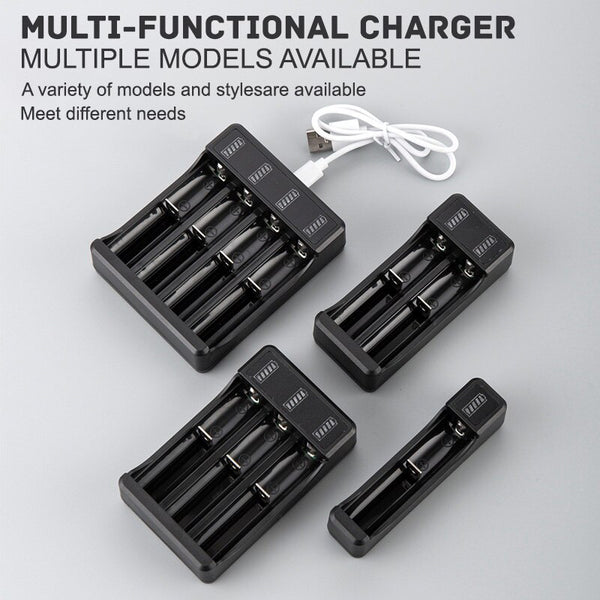 26650/18650 and Other Common Rechargeable Lithium Batteries 4-slot 2-slot single slot Rapid Charger 4.2V Battery Charger