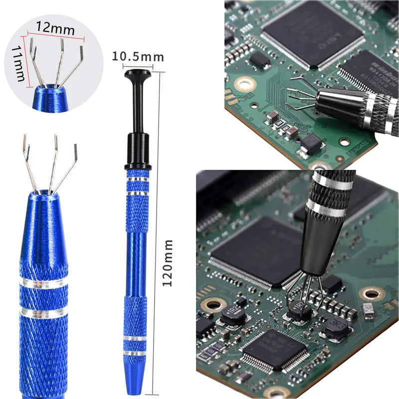 4-Claw Precision Parts IC Chip Extractor Remover Tool