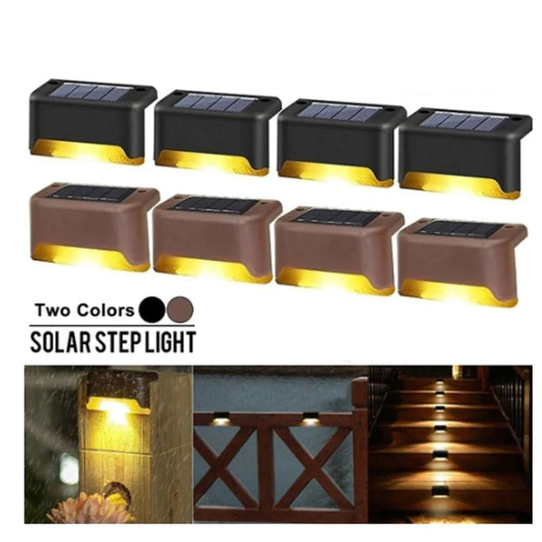 Solar Lights Solar Step Lights Outdoor Waterproof Led Solar Power Garden Light Lamp decoration for Patio Stair Garden Yard Fence