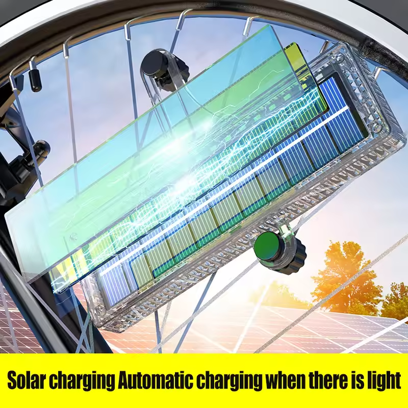 Solar-Powered Bicycle Wheel Hub Lights Over 40 Stunning Light Effects ...