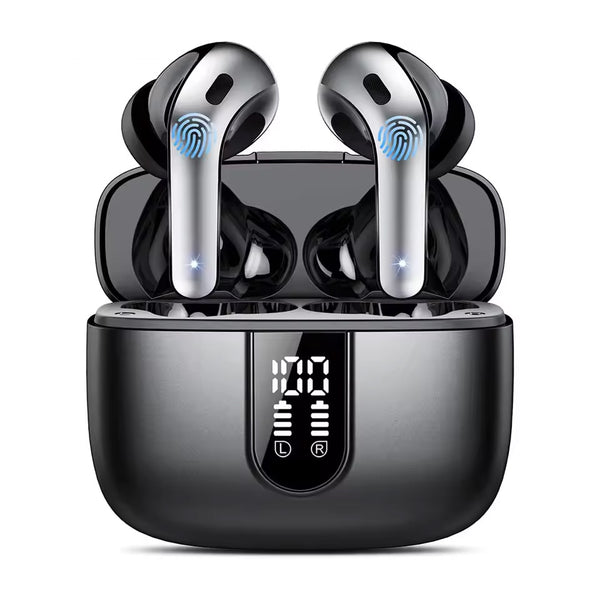 Ultra-high Quality Smart Technology Noise-canceling Digital Display In-ear 52 Hrs Playtime Bluetooth Headphones