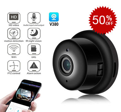 HD 1080P Wifi Mini P2P Camera App Monitor Home Security Video cam V380 CCTV Surveillance IR Night Vision Motion Detect  Monitor