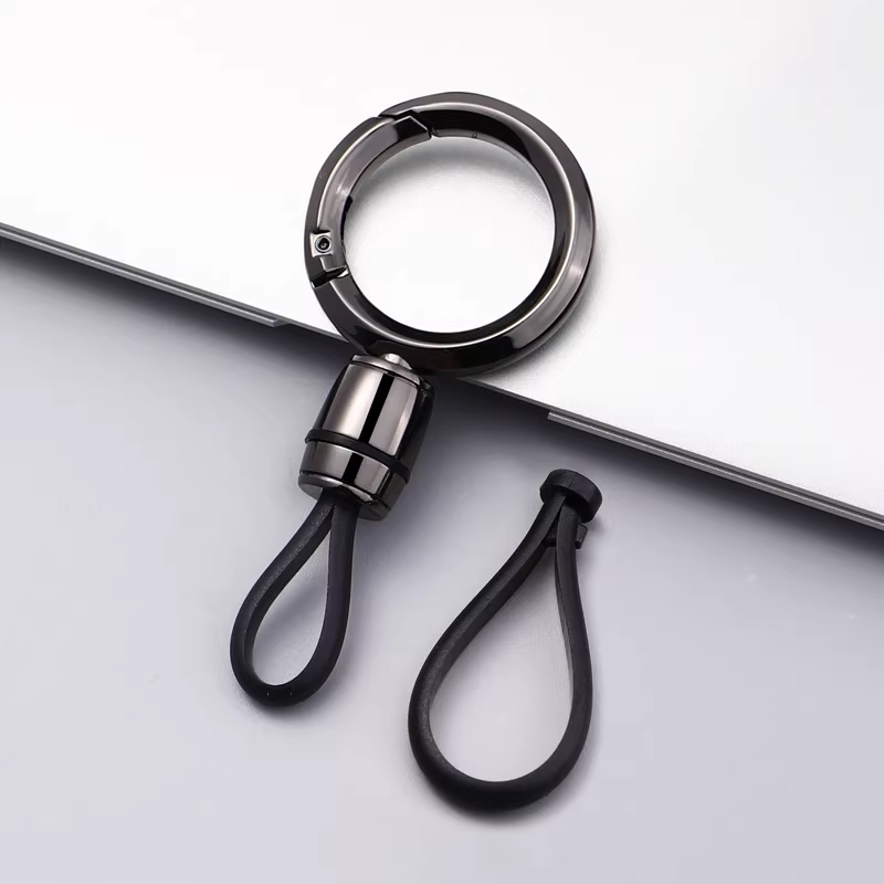 2Pcs High-end Men’s Car Keychain Lanyard
