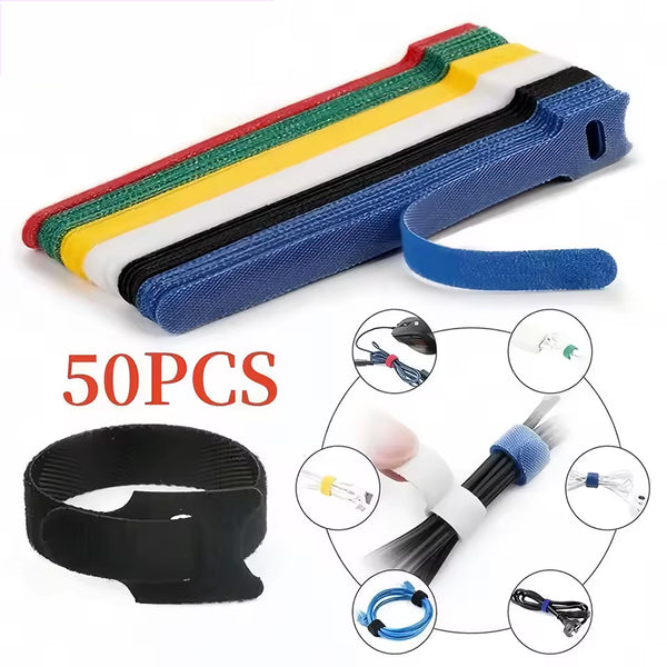 50Pcs Cable Ties Cable Management Cable Winder Tape Protector for Wire Ties Phone Accessories Organizador Cable