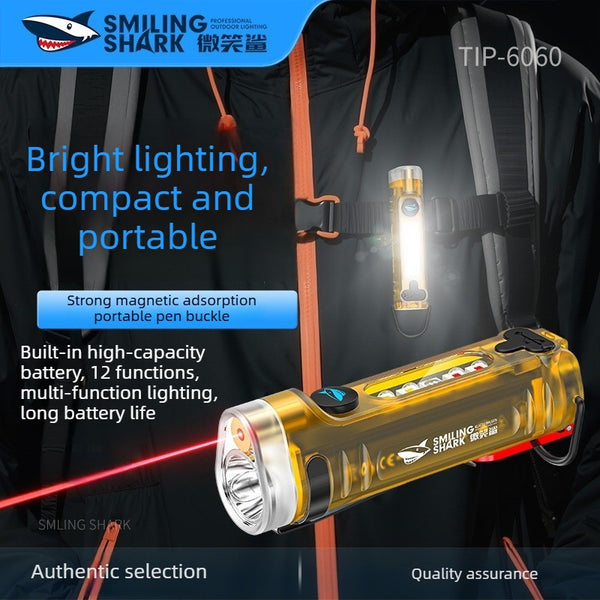 100Watts 12-in-1 Multi-Functional High-Intensity Torch | Portable Magnetic Attachment | Anti-Surveillance Detection | Outdoor Mosquito Repellent | Red Laser Pointer | Household & Vehicle Emergency Tool