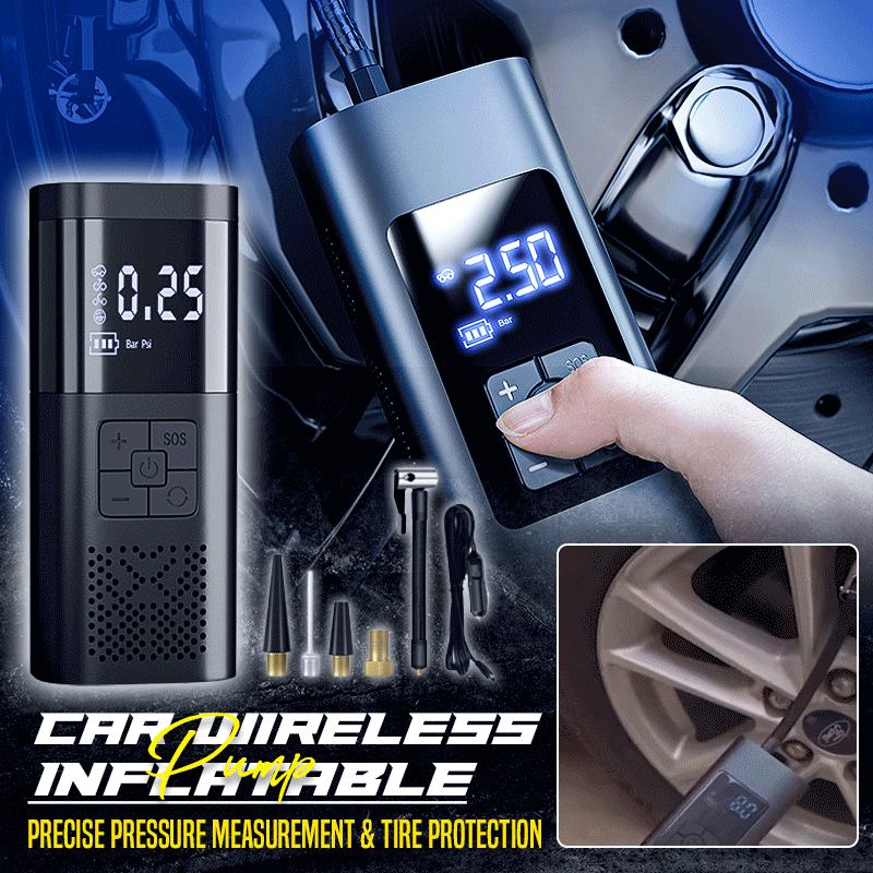 Electric Smart Portable Wireless Air Pump For Cars Bicycles Motorcycles Balls Etc