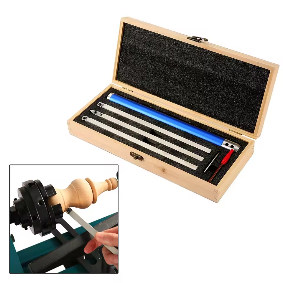 Woodworking Turning Knife Set Woodworking Chisel Carbide Blade Cutting tool Rod Aluminum Handle Woodworking Turning Knife