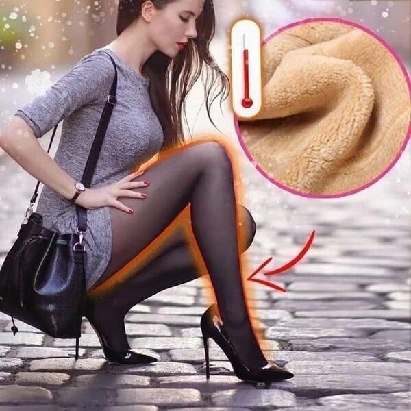Super Warm Wool Women Fake Translucent Tights Leggings Flawless Legs Fake Translucent Warm Fleece Pantyhose