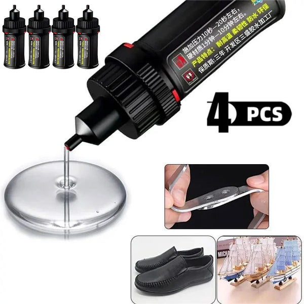 4Pcs New Super Strong Welding Glue Multi-Functional Oily Original Glue Metal Sticky Wood Plastic Specialized Universal Super Glue Gel