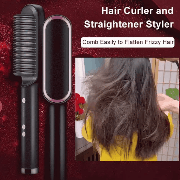 Negative Ion Hair Straightener Styling Comb