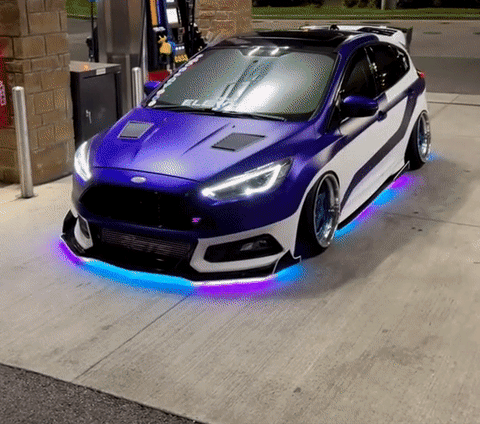 2023 4PCS Car Chassis Flexible RGB Waterproof LED Strip Lights