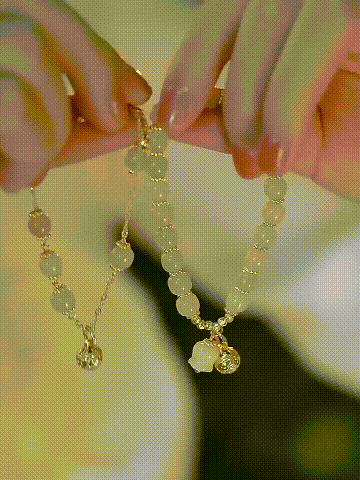 Hetian Jade Bell Bracelet