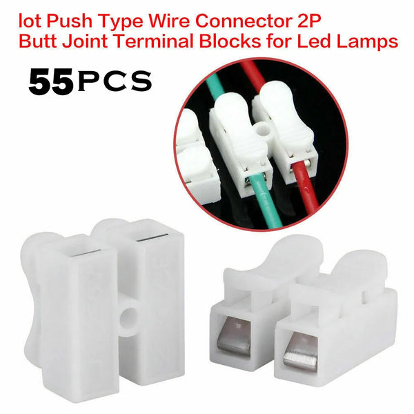 55pcs lot 2/3 Pins Electrical Cable Connectors CH-2/CH-3 Quick Splice Lock Wire Terminals