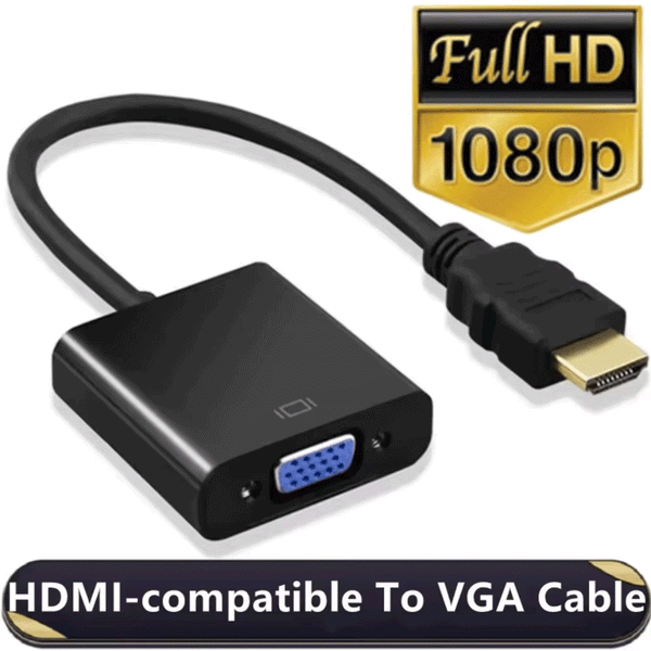 HDTV Compatible To VGA Cable Converter HD 1080P HDTV Male To Female VGA Converter Adapter For Laptop Tablet Monitor TV Projector