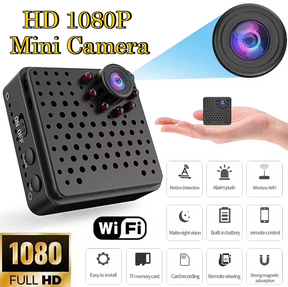 Home Outdoor Security Camera | 155° Ultra-Wide Angle View | 1150mAh High-Capacity Battery for Extended Recording | 1080P Remote Mobile Viewing | Motion Detection + No-Light Night Vision | Three Modes: Card Slot/Hotspot/Remote